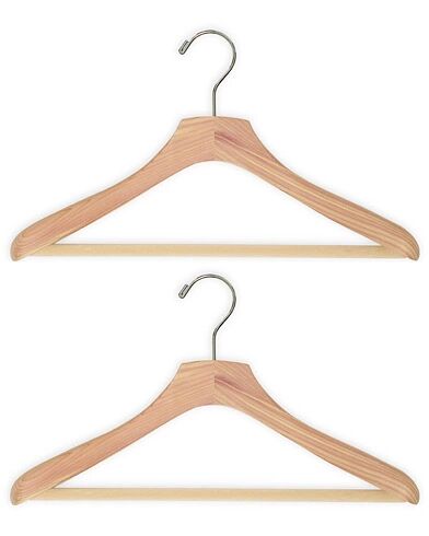 Care with Carl 2-Pack Cedar Wood Suit Hanger