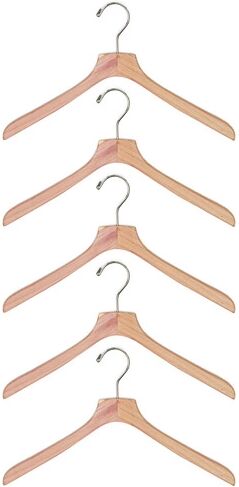 Care with Carl 5-Pack Cedar Wood Shirt Hanger