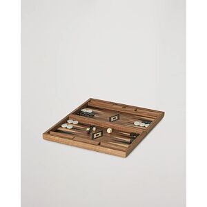 Manopoulos American Walnut Backgammon With Side Racks