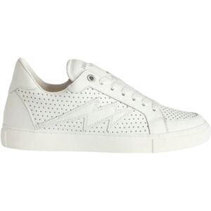 Zadig & Voltaire La Flash Smooth Calfskin Perfo - Blanc 37