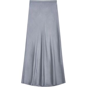 Anine Bing Bar Silk Skirt - Grey S