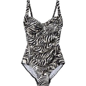 Panos Emporio Zebra Potenza Swimsuit - Offwhite/Black 40