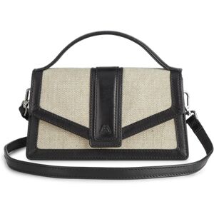 Markberg Zoe Crossbody Bag Canvas Mix - Black / Offwhite One Size