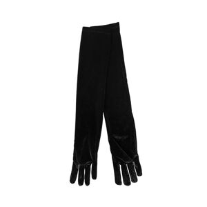 FWSS Velour Opera Gloves - Jet Black One Size