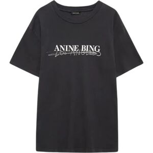 Anine Bing Walker Tee Doodle - Vintage Black S