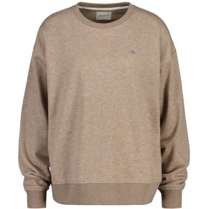 GANT Rel Shield C-Neck Sweat - Desert Brown S