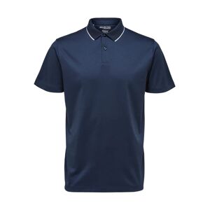 Selected Homme Leroy Coolmax SS Polo - Navy Blazer M