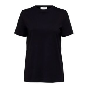 Selected Femme Myessential Ss O-Neck Tee - Black L