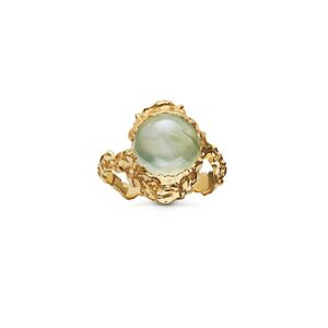 Maanesten Goddess Ring Prehnit - Gold 57