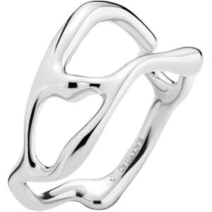 Maria Black Iris Ring - Silver 50