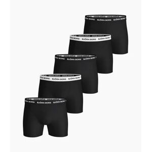 Björn Borg Solid Essential Shorts 5-Pack - Black S