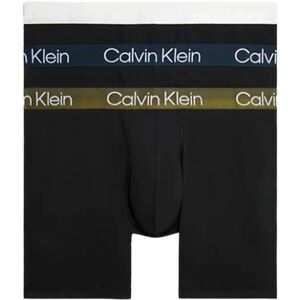 Calvin Boxer Brief 3Pk - B-Vaprs Gry/Dark Olive/Bl Bry Wb S