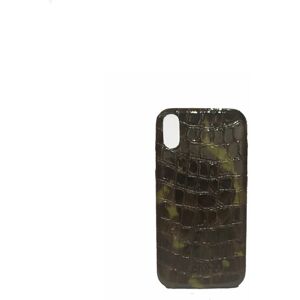 Núnoo iPhone Cover 11 Pro Croco - Gloss Green/Black One Size