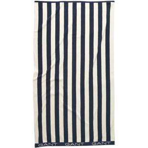 GANT Block Stripe Beach Towel - Evening Blue One Size