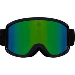 Moncler Terrabeam Ski Goggles - Shiny Black & Iridescent Aqua Green One Size