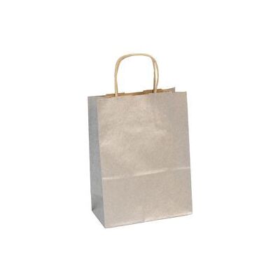 Clairefontaine Gavepose Cf Kraft 16x8x21 Cm Sølv (25) Clairefontaine Gavepose Cf Kraft 16x8x21 Cm Sølv (25)