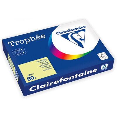 Clairefontaine Kopipapir Trophee A3 80g Sitrongul (500) Clairefontaine Kopipapir Trophee A3 80g Sitrongul (500)