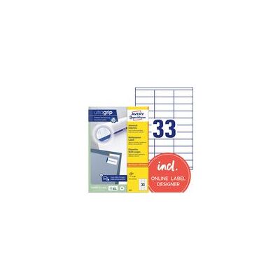 Avery Etikett Ultragrip 70x25,4mm (3300) Avery Etikett Ultragrip 70x25,4mm (3300)