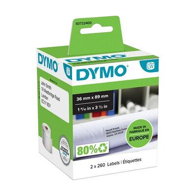 Dymo Etikett Adresse 89x36mm (2x260) Dymo Etikett Adresse 89x36mm (2x260)