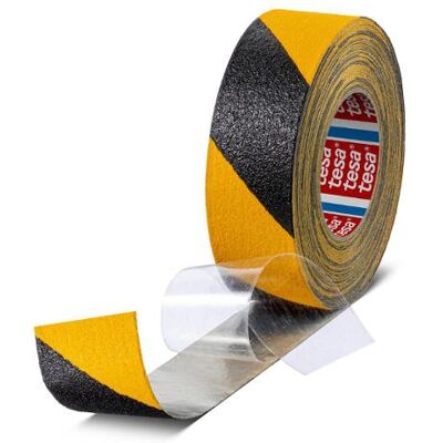tesa Gulvtape Anti-Skli 18mx50mm Gul/sor tesa Gulvtape Anti-Skli 18mx50mm Gul/sor