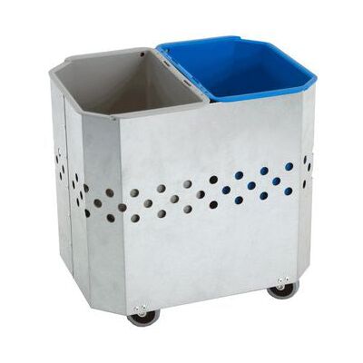 HYKAB Avfallsbeholder Putte 2x9l Zink HYKAB Avfallsbeholder Putte 2x9l Zink