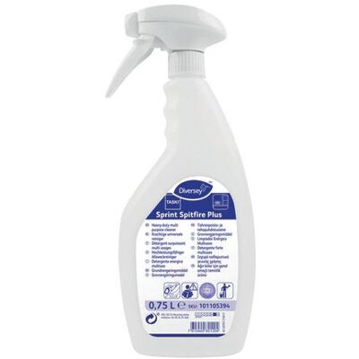 Taski Sprint Spitfire Plus 750 ml - Kraftig alkalisk universell rengjøringsmiddel for overflater Taski Sprint Spitfire Plus 750 ml - Kraftig alkalisk universell rengjøringsmiddel for overflater