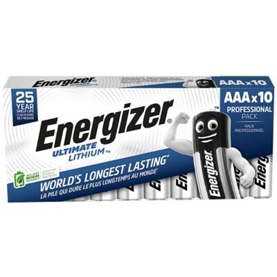 Energizer Batteri U.Lithium Aaa/l92 (10) Energizer Batteri U.Lithium Aaa/l92 (10)