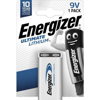 Energizer Batteri U.Lithium 9v Energizer Batteri U.Lithium 9v
