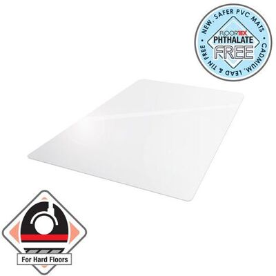FLOORTEX CLEARTEX Stolunderlag Floortex 120x90cm Pvc Hf FLOORTEX CLEARTEX Stolunderlag Floortex 120x90cm Pvc Hf