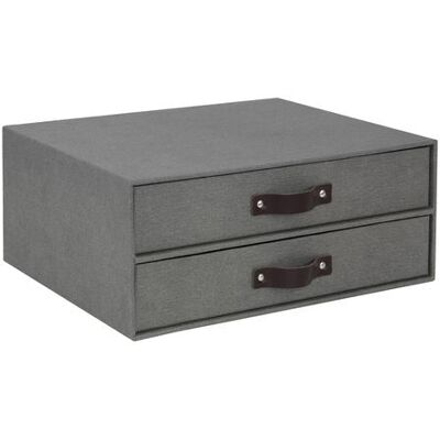Bigso Box Skuffekabinett Bigso Birger A4 2 Sk. Grå Bigso Box Skuffekabinett Bigso Birger A4 2 Sk. Grå