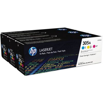 HP Toner Cf370am 305a C/m/y (3) HP Toner Cf370am 305a C/m/y (3)