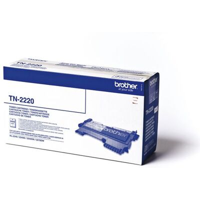 Brother Toner Tn2220 2.6k Sort Brother Toner Tn2220 2.6k Sort