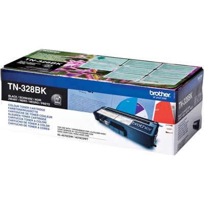 Brother Toner Tn328bk 6k Sort Brother Toner Tn328bk 6k Sort