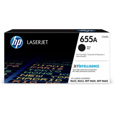 HP Toner Cf450a 655a 12,5k Sort HP Toner Cf450a 655a 12,5k Sort