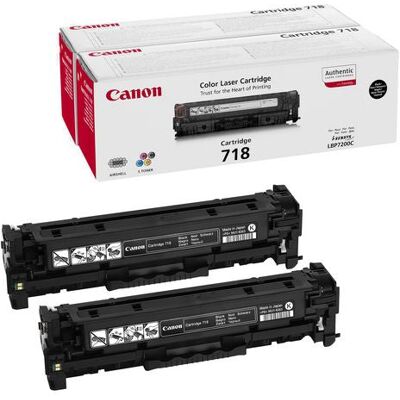 Canon Toner 718bk 3.4k Sort (2) Canon Toner 718bk 3.4k Sort (2)