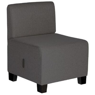 Alba Modulsofa Hizia Sete M/rygg Grå Alba Modulsofa Hizia Sete M/rygg Grå