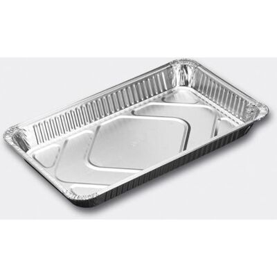 NO BRAND Aluminiumsform M/lokk Rekt 6800ml (10) NO BRAND Aluminiumsform M/lokk Rekt 6800ml (10)
