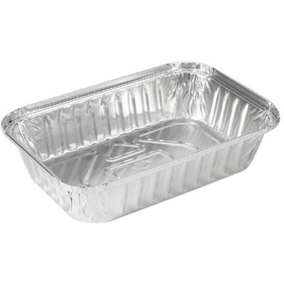 NO BRAND Aluminiumsform M/lokk 204x134x42mm (50) NO BRAND Aluminiumsform M/lokk 204x134x42mm (50)