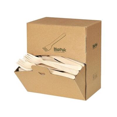 Duni Gaffel Vokset Tre 16cm (300) Duni Gaffel Vokset Tre 16cm (300)