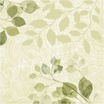 Duni Serviett Soft 40cm Paisley Leaf (60) Duni Serviett Soft 40cm Paisley Leaf (60)