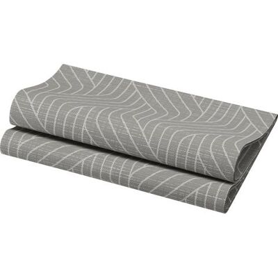 Duni Serviett Soft 40cm Woven Grå (60) Duni Serviett Soft 40cm Woven Grå (60)