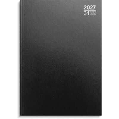 Grieg Dagbok 24 Timer A4 2027 Sort Grieg Dagbok 24 Timer A4 2027 Sort