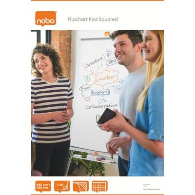 NOBO Flippoverblokk 65x96cm Rull 50ark NOBO Flippoverblokk 65x96cm Rull 50ark