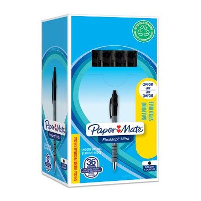 PAPER MATE Kulepenn Papermate Flex Ultra Sort (36) PAPER MATE Kulepenn Papermate Flex Ultra Sort (36)