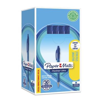 PAPER MATE Kulepenn Papermate Flex Ultra Blå (36) PAPER MATE Kulepenn Papermate Flex Ultra Blå (36)