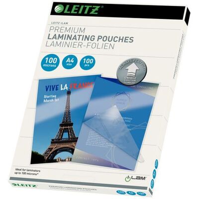LEITZ Lamineringslomme A4 Udt 100my(100) LEITZ Lamineringslomme A4 Udt 100my(100)