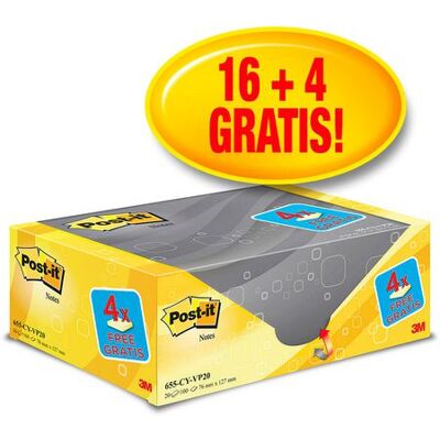 Post-it Notatblokk 76x127 Cy (20) Post-it Notatblokk 76x127 Cy (20)