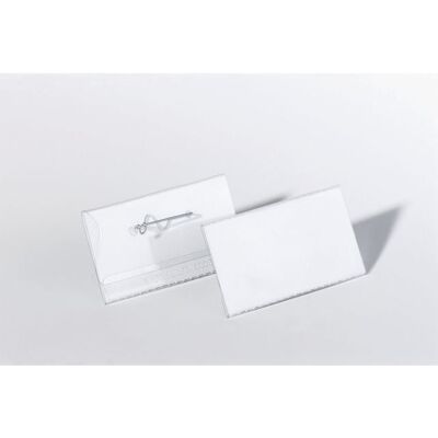 Durable Navneskilt 40x75mm M/nål (100) Durable Navneskilt 40x75mm M/nål (100)