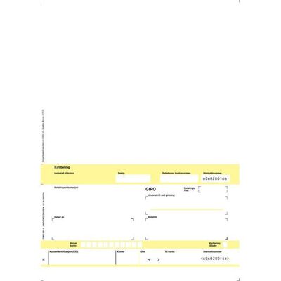 NO BRAND Faktura/giro A4 Laser 1x Hvit (2500) NO BRAND Faktura/giro A4 Laser 1x Hvit (2500)