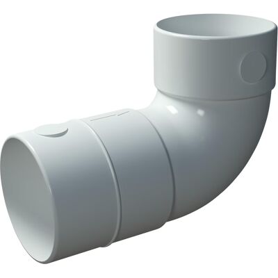 Flexit Bend 90gr Ø75 Plast Flexit Bend 90gr Ø75 Plast